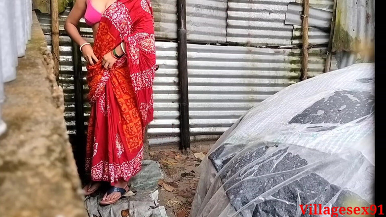 Villagesex91: Хардкорный секс с местной деревенской девушкой дези на улице