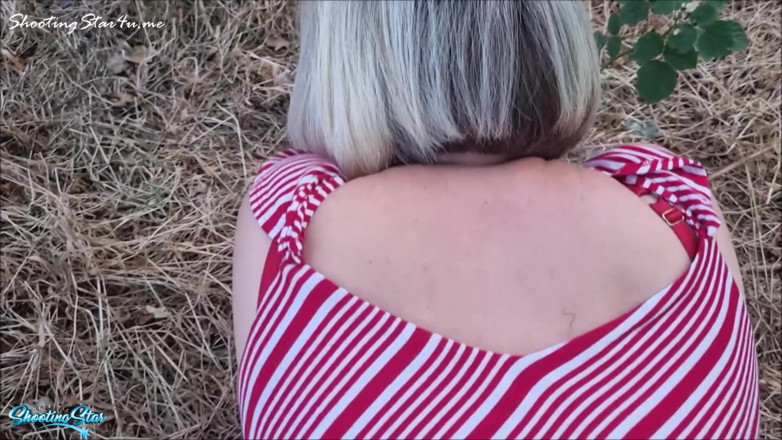 Shooting Star: Stranger Creampie Outside Public Danger Fuck