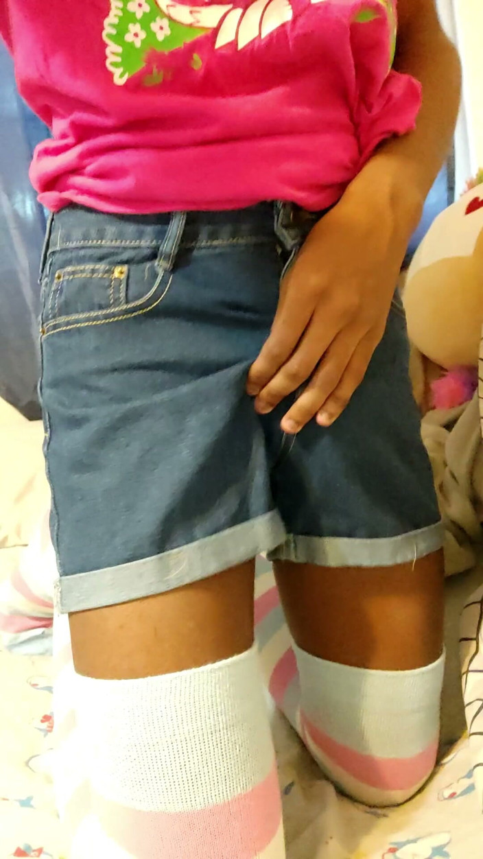 PawgrammerSocks: Black Femboy vám ukáže své kalhotky Boule a zadek