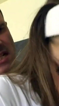 The teacher fucks the very sexy student with nice tits and little desire to study