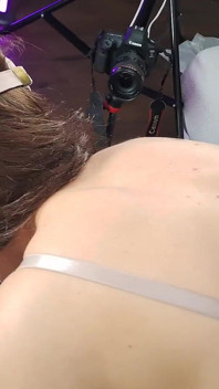 Maisha in a Sports Outfit Gets a Hard Cock to Suck. at the End, She Got a Copious Cumshot on Her Sweet Lips.