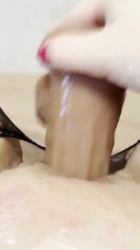 Horny Babe Masturbates Dildo