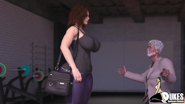 Dukes Hardcore Honeys: Female wrestler gets throat fucked after losing a match