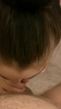 First time blowjob with swallow