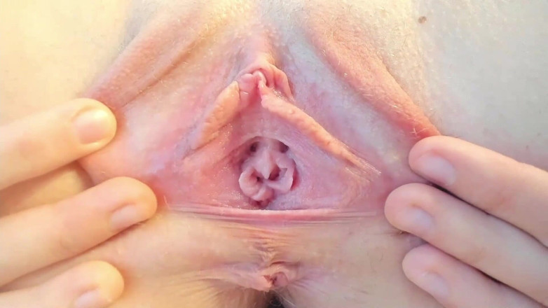 Skinny_lady69: Gapende show close-up