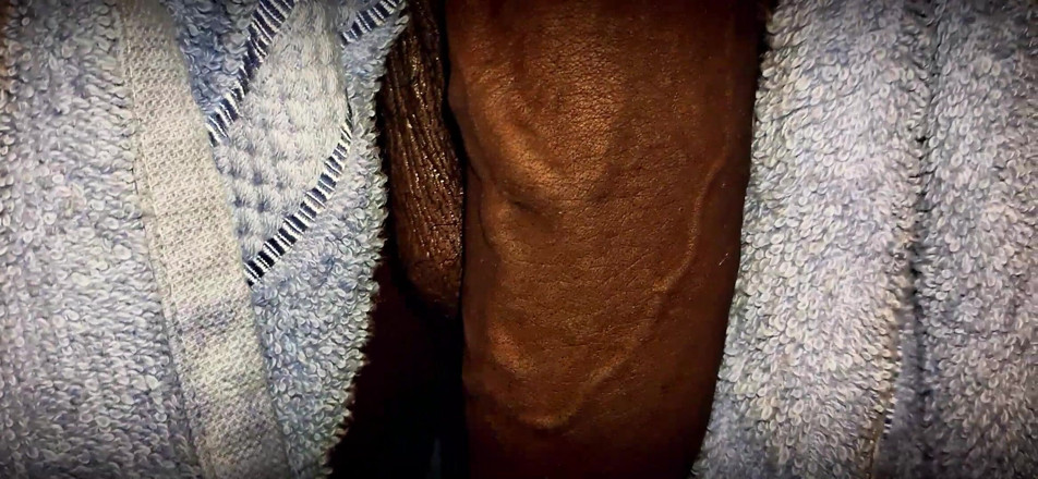 Chocolate Meat Stick: Soft Uncut BBC Slow Motion Close up