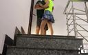 Sammy sins: College Students Fucking on Stairs