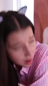 Kitty ( Jolie Butt ) asks Stepdaddy for milk and gets it in full. Shorts #6