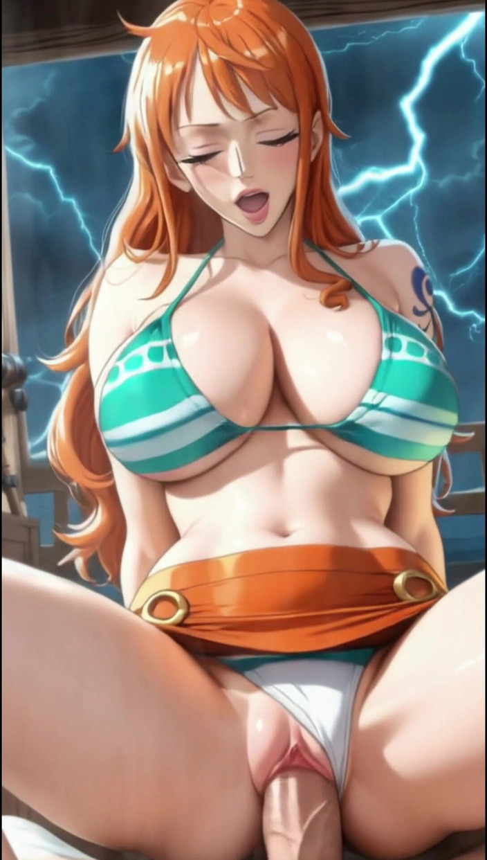 Sdanimacionescol: With Her Huge Tits and Voluptuous Ass, Nami Heats the...