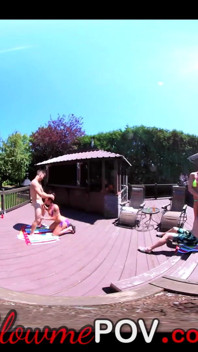 VR couple swapping orgy 4some
