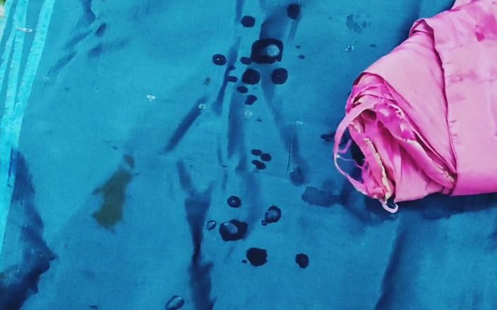 Satin And Silky: Sega di seta rasa porno - Sborrata su Saree - abito rosa...