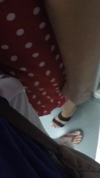 Touched His Cock in the Train to See His Reaction and He Liked!