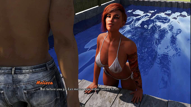 Dirty GamesXxX: 絡み合った:男はプールでセクシーな熟女と楽しんでいる-Ep10