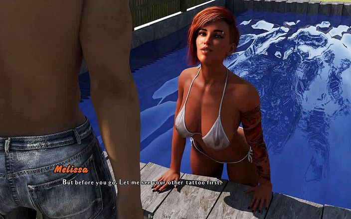 Dirty GamesXxX: 交织：男人在泳池边和一个性感的熟女玩得很开心-ep10