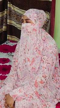 Indian Muslim Girl in Burkha Enjoys Romantic Rainy Night