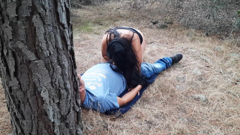 Riderqueen: Stepmommy outdoors