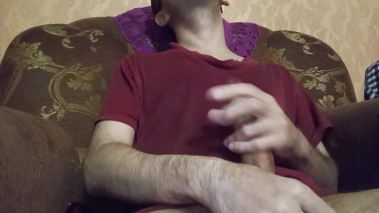 Alex Metallov: Horny Straight Man Jerking Big Cock. Solo Male Masturbation