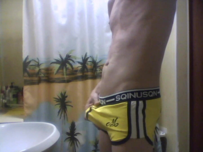 Rafael716: My new show in yellow underwear