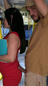 Student Being Fumbled on the Bus!
