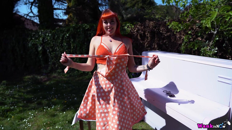 Wank it Now: 奥本福克斯在花园里射精：第2部分