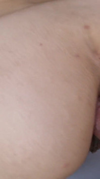 Caliente pedos gape en perrito en primer plano con pedos