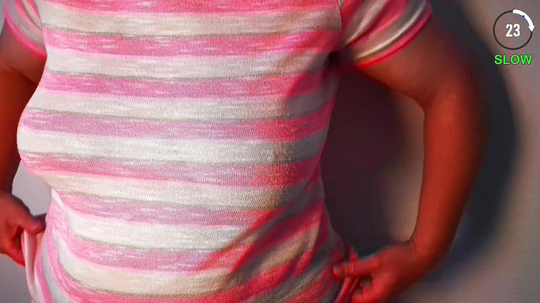 Bouncy Tits Action: The Wank Game 28 - Coba Jangan Crot Duluan