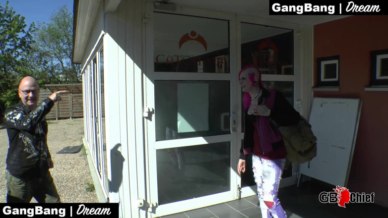 GangBang-Dream: Trashy Punk-slut Gets Fucked Raw and Pissed on at Creampie...