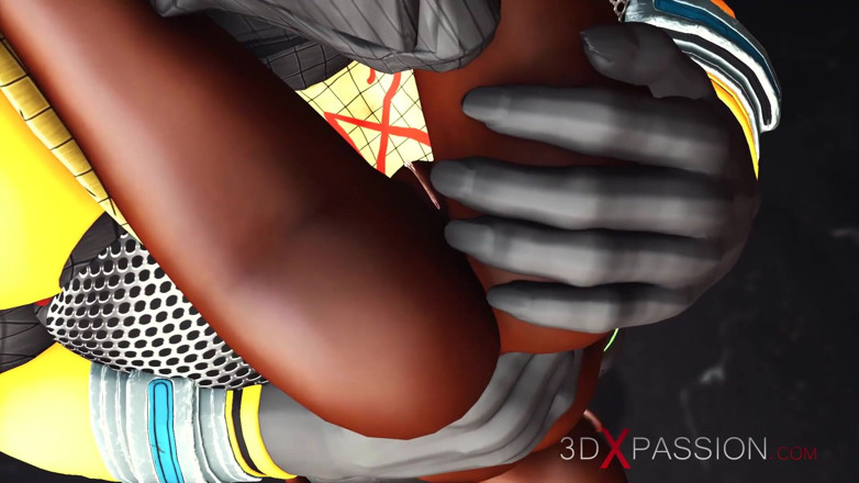 3dxpassion: 이집트 성전에서 섹시한 노예 흑누나를 따먹는 Anubis