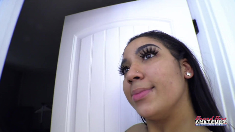 Brand New Amateurs: Part 2 of 2 curvy BBW gets naked fucks sucks and swallows...