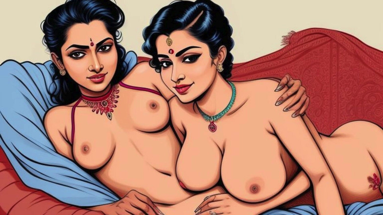 AI Story: Une tatie indienne se fait baiser la chatte et le...