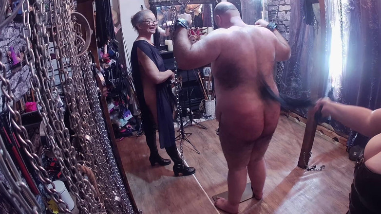Aaexperiencesltd: Part 2:- Domina Satana Punishes Booboo in a CBT Clamp with...