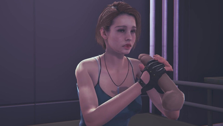 Waifu club 3D: Jill valentine si masturba il tuo cazzo e facciale