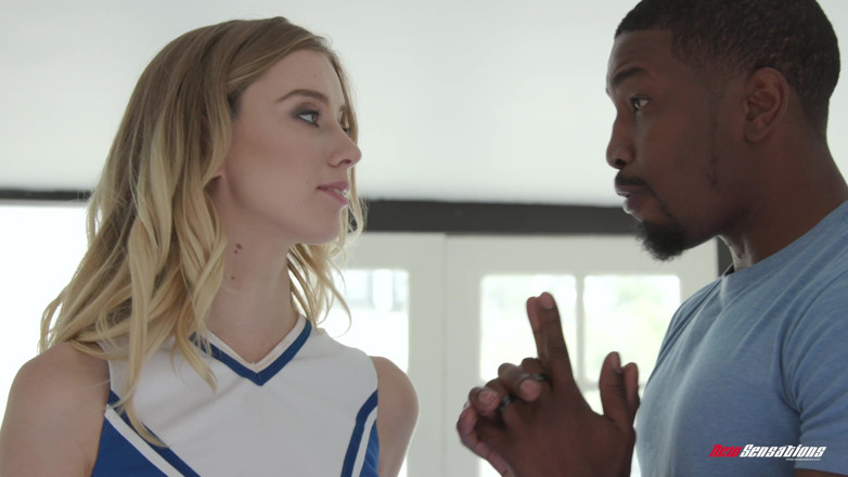 New Sensations: Cheerleader Haley Gets Stretched Out