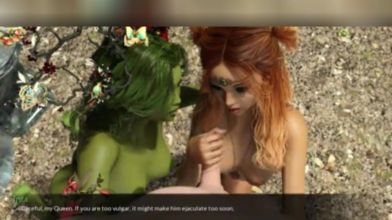 3DXXXTEEN2 Cartoon: From fairy queen to blowjob queen. 3D porn cartoon sex