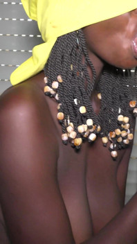 Skinny Black Slut Sucks White Cock and Get Cumed in Mouth