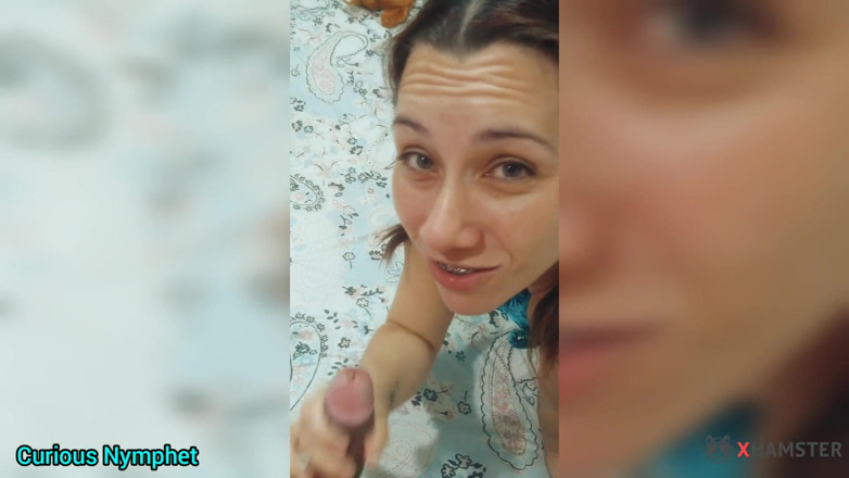 Adrian And Curious: Curious nymp big ass candy blowjob handjob black cock socks...