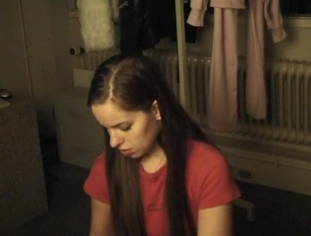 Flash Model Amateurs: Cute teen has fun while being interviewed