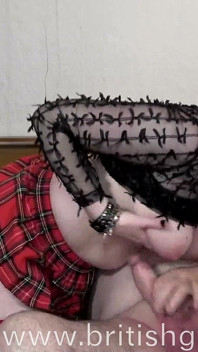 Hot Blonde MILF Arse Shagged in Tartan Skirt