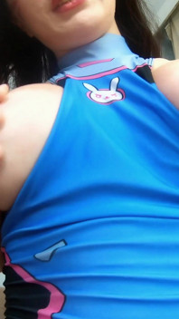 POV: Hot Brunette D.va From Overwatch Wants to Get Your Load of Cum in Her Tight Pussy