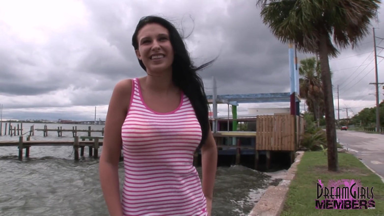 Dream Girls: Bella Bares Her Huge Tits and More Around Tampa