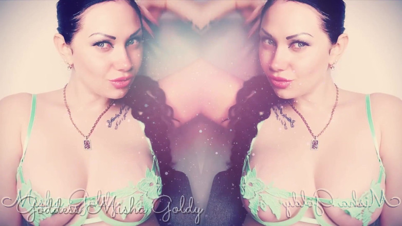 Goddess Misha Goldy: Hipnotizante contato visual &amp; lábios e peitos &amp;joi