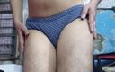 Lustyizlife: Indian Teen Boy Wearing Blue Bra and Dotted Panty