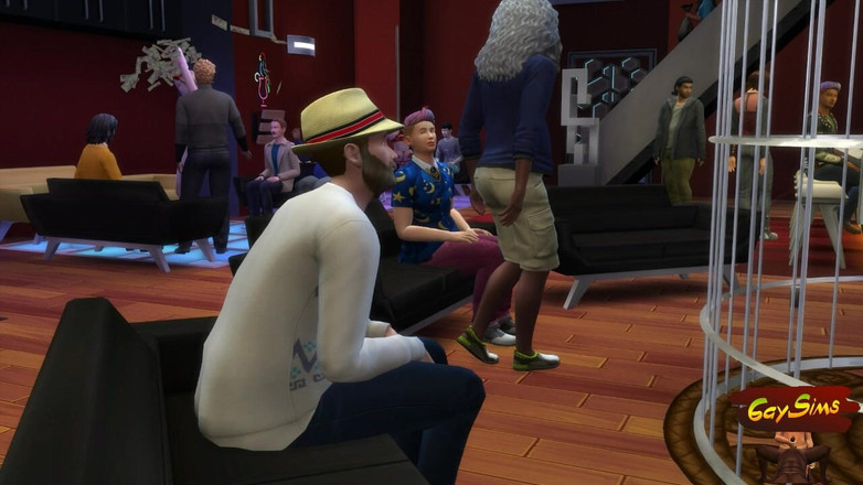 Dirty gay Sims: 첫 번째 의붓아들, 하지만 지금은 계집애 소녀