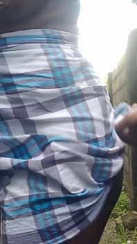 Fingering My Extremely Hairy Pussy Squirting Outdoors