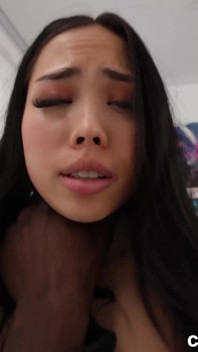 Hot Asian Girl Cums From Her Very 1st BBC