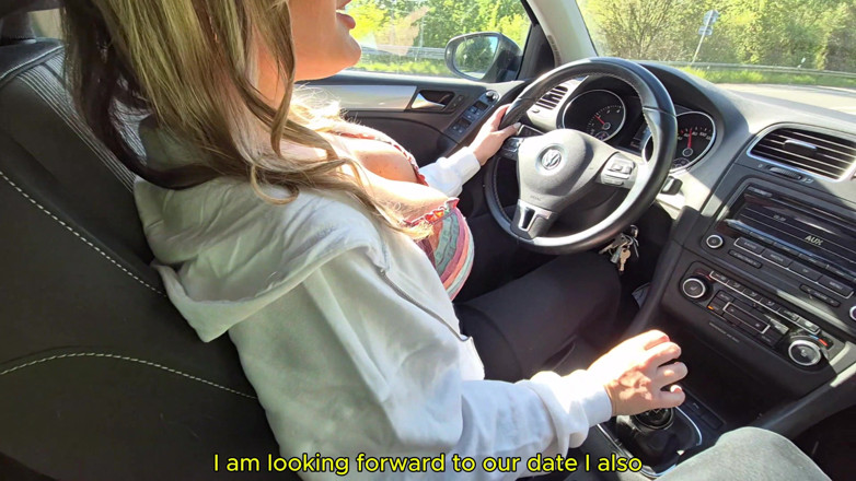 Litclit69: Public Drive Thru z zdalnie sterowanym wibratorem sprawia, że dziewczyna cumming...