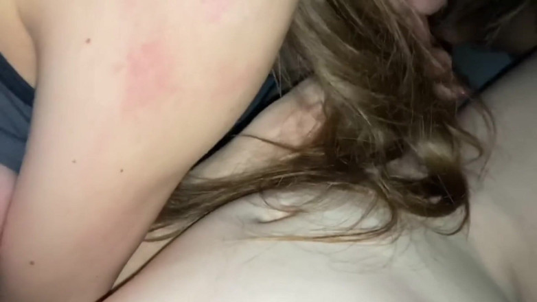 teenstep: First Time Sucking My Roommate's Dick at Night in the...