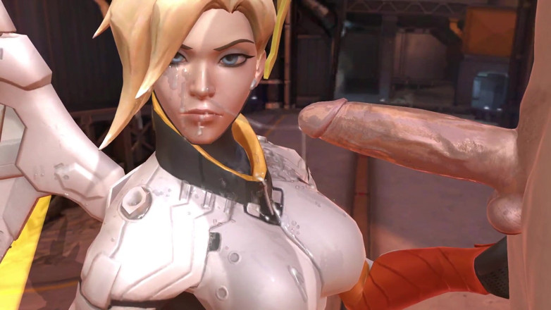 Wraith ward: Mercy blowjob. Overwatch parody
