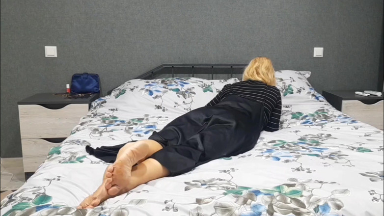 Selena701: Mature Blonde Amateur Wife Enjoys Sex Half Naked