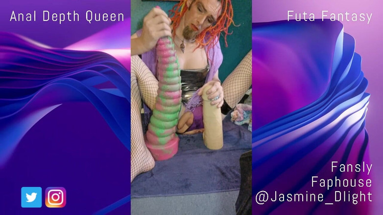 Jasmine Dlight - UK's most extreme anal porn star: Johnthomastoys xl toys inserzioni anali profonde in abito d'argento estremo...